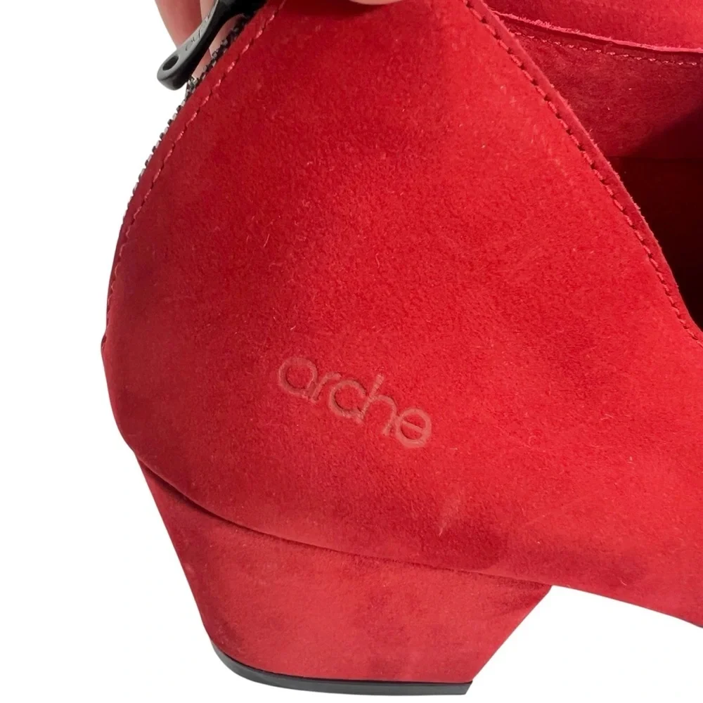 Arche Malham Red Leather Bootie
